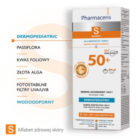 PHARMACERIS S KREM OCHRONNY NA SŁOŃCE SPF 50+ DO TWARZY I CIAŁA  DLA NIEMOWLĄT I DZIECI 125 ML